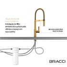 Monocomando La Belle Spring Dourado Escovado