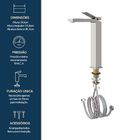 Monocomando New Vercci Aço Escovado