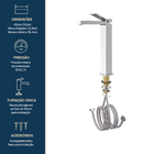 Monocomando New Vercci Cromado