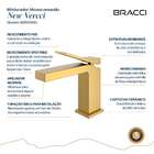 Monocomando New Vercci Dourado Escovado