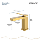 Monocomando New Vercci Dourado Escovado
