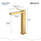 Monocomando New Vercci Dourado Escovado