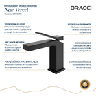 Monocomando New Vercci Preto