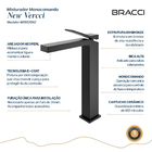 Monocomando New Vercci Preto