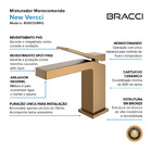 Monocomando New Vercci Rose Escovado