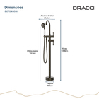 Monocomando Para Banheiras Bronze Escovado