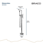 Monocomando Para Banheiras Cromado