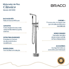 Monocomando Para Banheiras Cromado