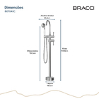Monocomando Para Banheiras Cromado
