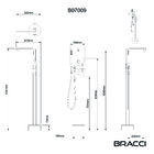 Monocomando Para Banheiras Dourado