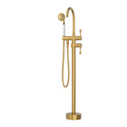 Monocomando Para Banheiras Dourado Escovado