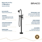 Monocomando Para Banheiras Preto