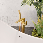 Monocomando Para Banheiras Vercci Dourado Escovado