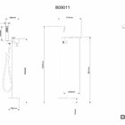 Monocomando Para Banheiras Vercci Dourado Escovado