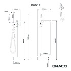 Monocomando Para Banheiras Vercci Preto Fosco