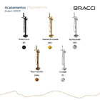 Monocomando Para Banheiras Vercci Preto Fosco