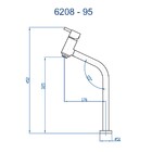 Monocomando Para Banheiro Bica Alta Slim 6208 Gold Fani