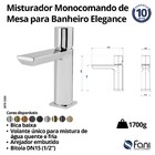 Monocomando Para Banheiro Bica Baixa Elegance Cromado Fani