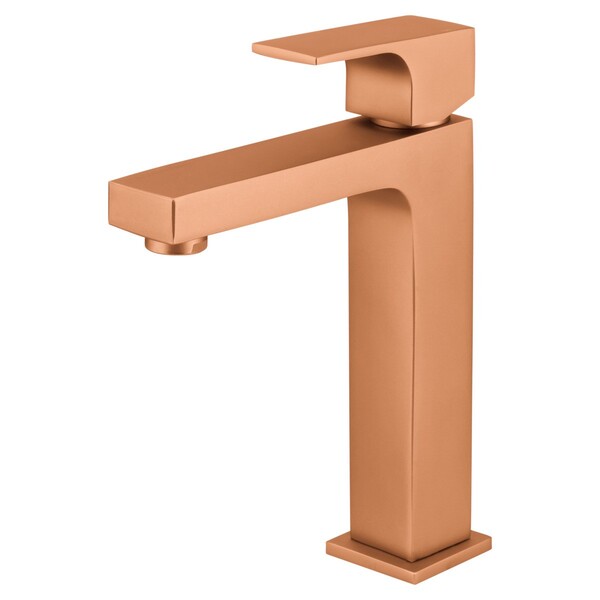 Monocomando Para Banheiro Bica Média Retta Rose Gold Fani