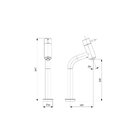 Monocomando Para Lavatório De Mesa Bica Alta  - Celite - B502
