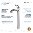 Monocomando St Antonie Cromado