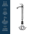 Monocomando St Antonie Cromado