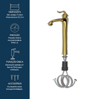 Monocomando St Antonie Dourado