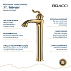 Monocomando St Antonie Dourado