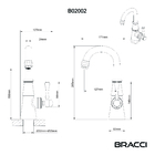 Monocomando St Claire Bronze Escovado