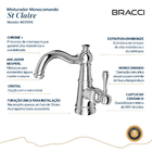 Monocomando St Claire Cromado