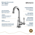 Monocomando St Claire Cromado