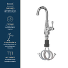 Monocomando St Claire Cromado