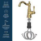 Monocomando St Claire Dourado