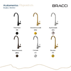 Monocomando St Claire Dourado Escovado