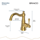 Monocomando St Claire Dourado Escovado