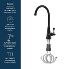 Monocomando St Claire Preto