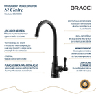 Monocomando St Claire Preto