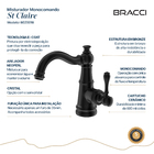 Monocomando St Claire Preto