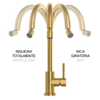 Monocomando St Louise Basic Dourado Escovado
