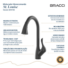 Monocomando St Louise Preto