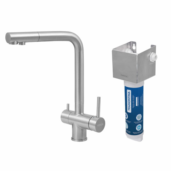 Monocomando Tramontina Monde Filter Ultra Em Aço Inox Com Saí