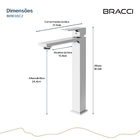 Monocomando Vercci Slim Alto Cromado