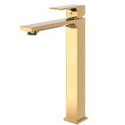 Monocomando Vercci Slim Alto Dourado
