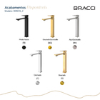 Monocomando Vercci Slim Alto Preto