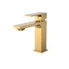 Monocomando Vercci Slim Baixo Dourado Escovado