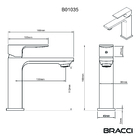 Monocomando Vercci Slim Baixo Preto