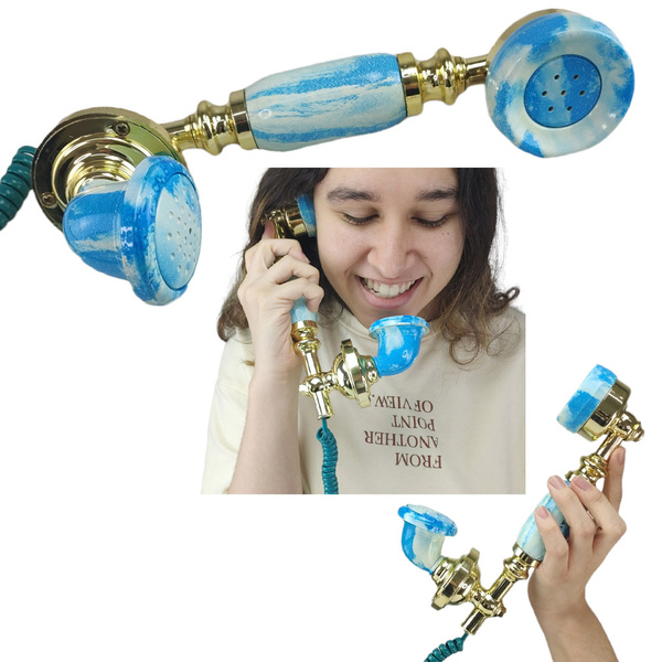 Monofone Gancho Telefone Fixo Rj11 Decoraçao Retro Hotel Rece