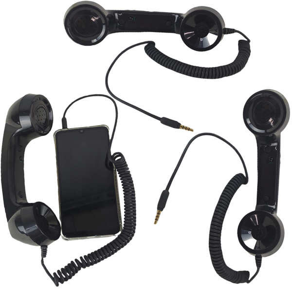 Monofone Microfone Microfone Vintage Portatil Kit 3 Und Telef