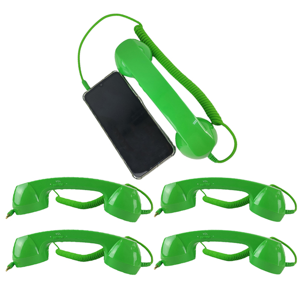 Monofone Microfone Pop Phone Kit 5 Und Fone P2 Vintage Ligaçoes