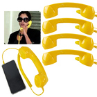 Monofone Pop Phone Microfone Audio Kit 5 Uni Amarelo Telefone